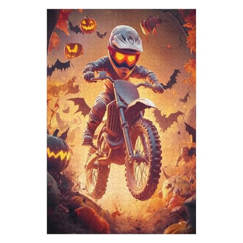 Jigsaw Puzzles for Adults 1000 Piece Jigsaw Puzzles for Adults,JigsawPuzzle 1000 Pieces for Adults Challenging Puzzle Games-Motorcycle Boy(50 * 70cm) von HNBDE