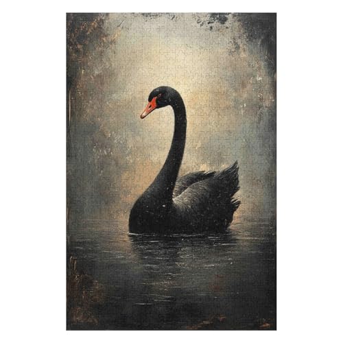 Jigsaw Puzzles for Adults 1000 Piece Jigsaw Puzzles for Adults,JigsawPuzzle 1000 Pieces for Adults Challenging Puzzle Games-Swan(26 * 38cm) von HNBDE