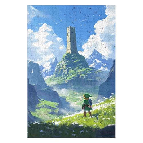 Jigsaw Puzzles for Adults 1000 Piece Puzzle for Adults 1000 Pieces Puzzle 1000 Pieces ，The Legend of Zelda，Challenging Game Toys(26 * 38cm) von HNBDE