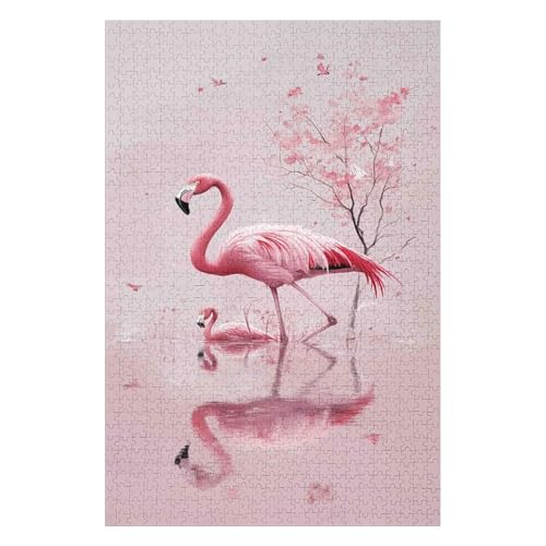 Jigsaw Puzzles for Adults 1500 Piece Jigsaw Puzzles for Adults,JigsawPuzzle 1500 Pieces for Adults Challenging Puzzle Games-Flamingo(57 * 87cm) von HNBDE