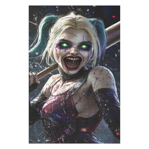 Joker-Filmpuzzle 1000 Teile Papierbildpuzzle Familiendekorationen Einzigartige Geschenke für Kinder 38 * 52cm von HNBDE