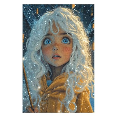 Luna Lovegood - 1000-teiliges Puzzle für Erwachsene. Puzzle 1000 Teile. Anspruchsvolle Puzzles für Erwachsene. 1000 Puzzles für Erwachsene. Spielzeug und Spiele. 1000 Stück, 26 x 38 cm von HNBDE