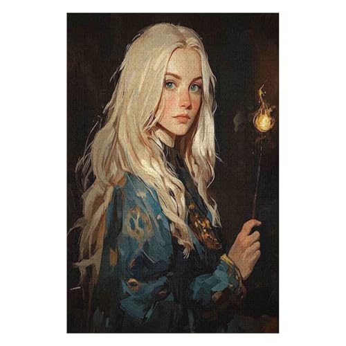 Luna Lovegood Puzzle 1000 Teile Papierbildpuzzle Familiendekorationen Einzigartige Geschenke für Kinder 38 * 52cm von HNBDE