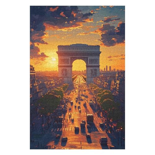 Puzzle, 1500 Pieces, Scotland Educational Toy for Adults, Leisure Entertainment for Children Decoration Painting Arc De Triomphe57*87cm von HNBDE