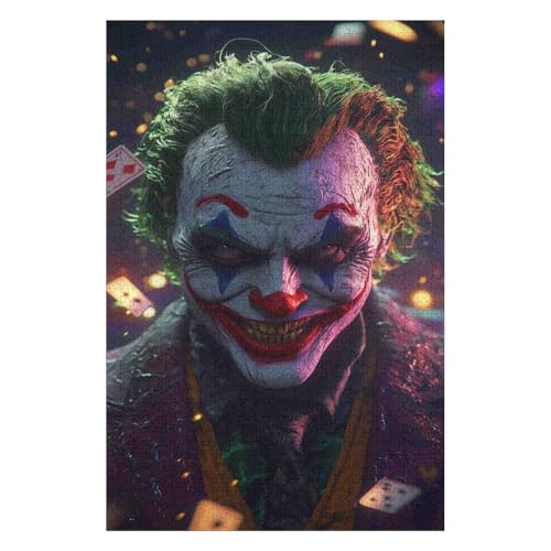 Puzzle 1000 Teile für Erwachsene Puzzle für Erwachsene 1000-teiliges Lernpuzzle, Joker-Film, Heimdekorationspuzzle 50 * 70cm von HNBDE