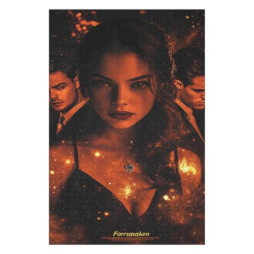 Puzzle für Erwachsene, 1000 Teile, Posterillustration, Filmpuzzle für Kinder, Lernspielzeug, Denkspiel, Geschenk, Teenager, DIY-Home-Entertainment-Spielzeug 26 x 38 cm von HNBDE