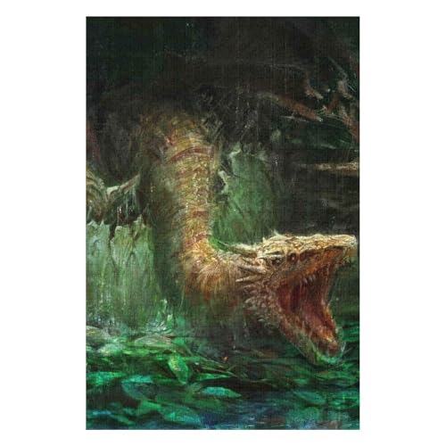 Puzzle für Erwachsene 1000 Teile Sport - Fliegender Drache - Puzzle für Kinder Lernspielzeug Denkspiel Geschenk Teenager DIY Home-Entertainment-Spiel 26 * 38cmc392gy von HNBDE