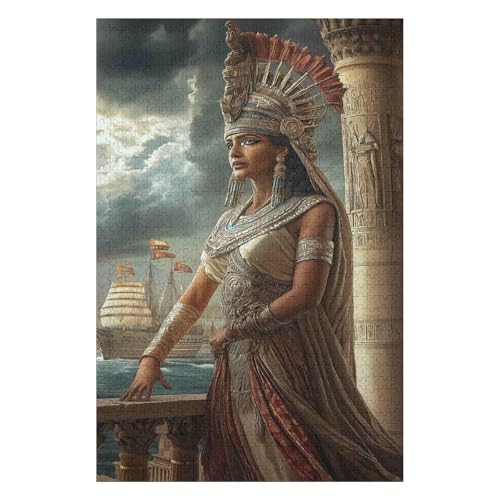 Puzzles 1000 Pieces for Adults Jigsaw Puzzles for Adults 1000 Piece Puzzle Educational Games -Cleopatra- Decoration Puzzle50*70cm von HNBDE