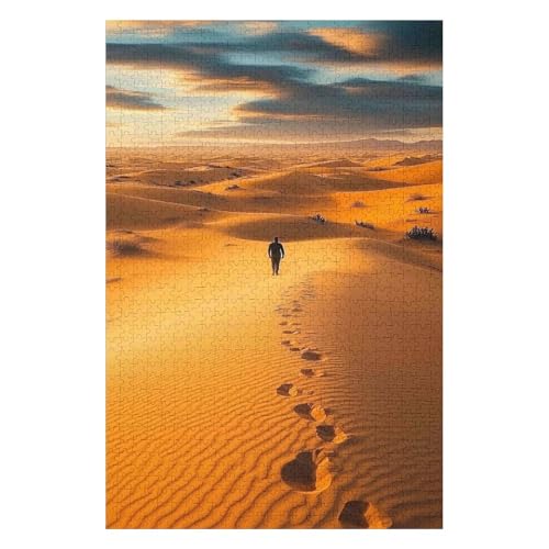 Puzzles 1000 Pieces for Adults Jigsaw Puzzles for Adults 1000 Piece Puzzle Educational Games -Sahara Desert- Decoration Puzzle(50 * 70cm) von HNBDE