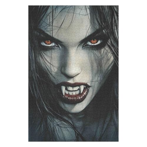 Puzzles 1000 Pieces for Adults Jigsaw Puzzles for Adults 1000 Piece Puzzle Educational Games-Vampire-Home Decoration Puzzle 1000 Pieces26*38cm von HNBDE