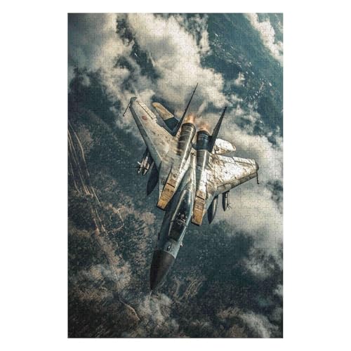 Puzzles 1500 Pieces for Adults Jigsaw Puzzles for Adults 1500 Piece Puzzle Educational Games-Fighter Plane-Home Decoration Puzzle(57 * 87cm) von HNBDE