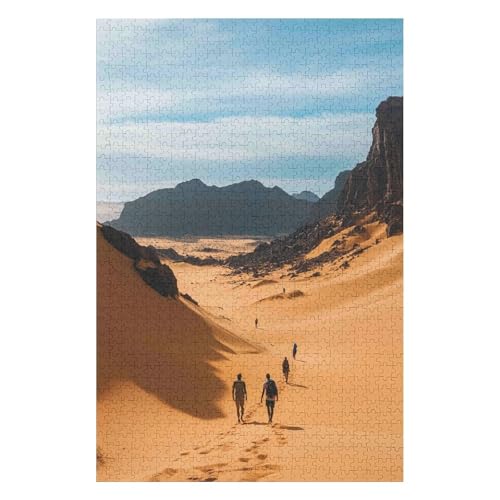 Puzzles 1500 Pieces for Adults Jigsaw Puzzles for Adults 1500 Piece Puzzle Educational Games Home Decoration Puzzle-Sahara Desert(57 * 87cm) von HNBDE