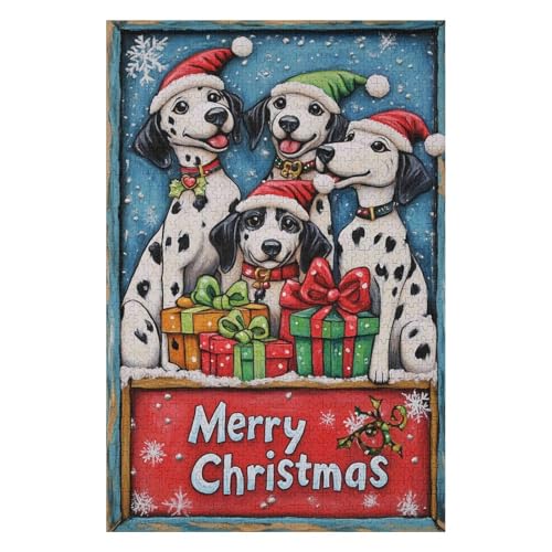 Puzzles -Dalmatian Jigsaw - 1000 Piece Jigsaws for Adults, Artist Illustrated, Scenic Landscape, Deluxe Puzzle38*52cm von HNBDE