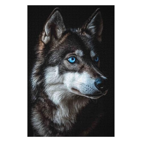 Puzzles - Wolf, Jigsaw - 1500 Piece Jigsaws for Adults, Artist Illustrated, Scenic Landscape, Deluxe Puzzle Gifts(57 * 87cm) von HNBDE