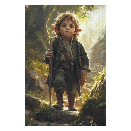 The Hobbit-1000 Piece Jigsaw Puzzles for Adults Entertainment Puzzles Intellectual Decompression Toy 3D Printing HD Toy DIY Birthday26*38cm von HNBDE