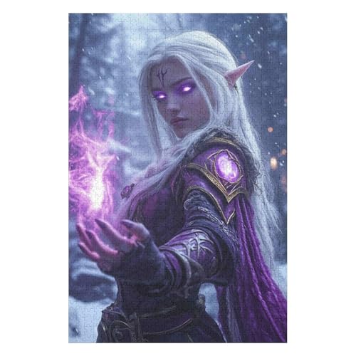 World of Warcraft Puzzle 1000 Pieces Paper Picture Puzzle Family Decorations Unique Gifts for Children(26 * 38cm) von HNBDE