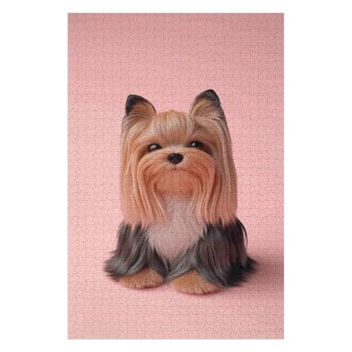 Yorkshire Terrier-1000 Piece Jigsaw Puzzles for Adults Jigsaw Puzzles 1000 Pieces Challenging Puzzles for Adults 1000 Jigsaw Puzzles for Adults Toys & Games 1000pcs(38 * 52cm) von HNBDE