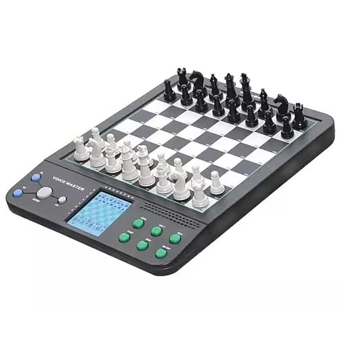 Intelligent Electronic Chess Board Mit Schachfiguren, Schach Computer Verschiedene SpielmöGlichkeiten Einzelspieler-Computerspiel, Elektronisches Schachspiel Geeignet FüR Kinder Erwachsene von HNSYPX