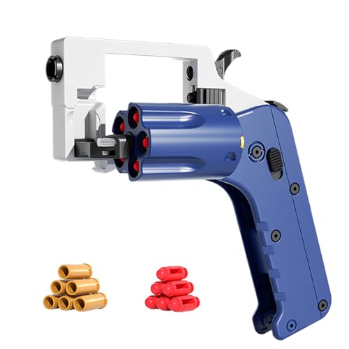 Revolver-Stil Fidget Soft Bullet Guns Toy 5 Serien-Starts, Anti Stress Spielzeug +36 Weiche Patronen Zusammenklappbar Sicher GroßE Reichweite, Antistress Spielzeug Tragbar Kreativ von HNSYPX