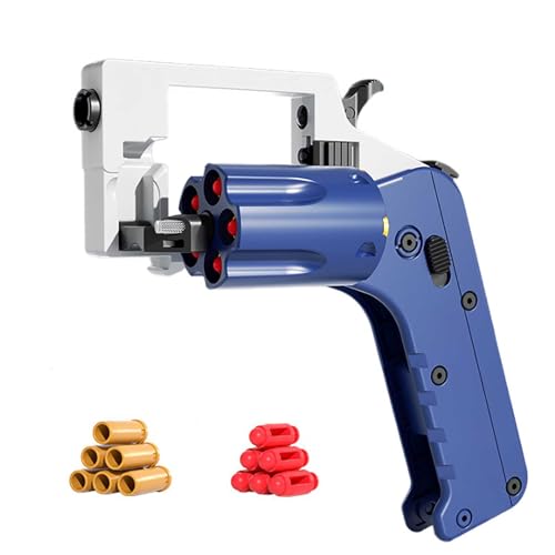 Revolver-Stil Fidget Soft Bullet Guns Toy 5 Serien-Starts, Anti Stress Spielzeug +36 Weiche Patronen Zusammenklappbar Sicher GroßE Reichweite, Antistress Spielzeug Tragbar Kreativ von HNSYPX