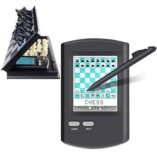 Touch-Steuerung Electronic Chess Board Intelligent, Schach Computer Luxus Hd Computerspiel FüR Einen Spieler, Elektronisches Schachspiel Mit Physischem Brett Tragbar FüR Kinder Erwachsene von HNSYPX