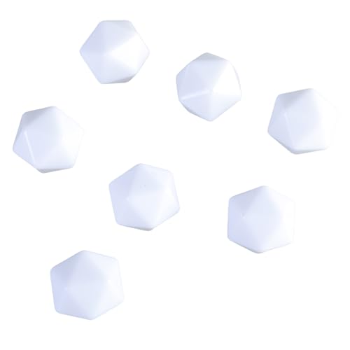 20pcs 20mm Acryl Würfel Mit Glatten Oberflächen Runden Rohlinge 20 Seitig Sided Dices von HNsdsvcd