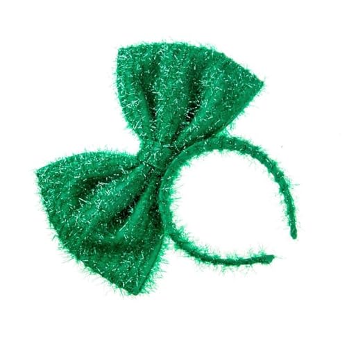 Grüne Pailletten-Schleife Kobold-Kopfbedeckung für Patrick's Day, Geschenke, Party, Kopfschmuck, Stirnband, Urlaub, Haarreif von HNsdsvcd