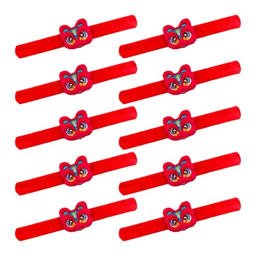 HNsdsvcd 10 Stück Neujahrs-Armbänder aus Plüschtier, weicher Stoff, Handgelenk-Dekorationen für Kinder, Festival-Zubehör HNsdsvcd 10 Stück Neujahrs-Armbänder aus Plüschtier, weicher Stoff, Handgelenk-Dekorationen für Kinder, Festival-Zubehör von HNsdsvcd