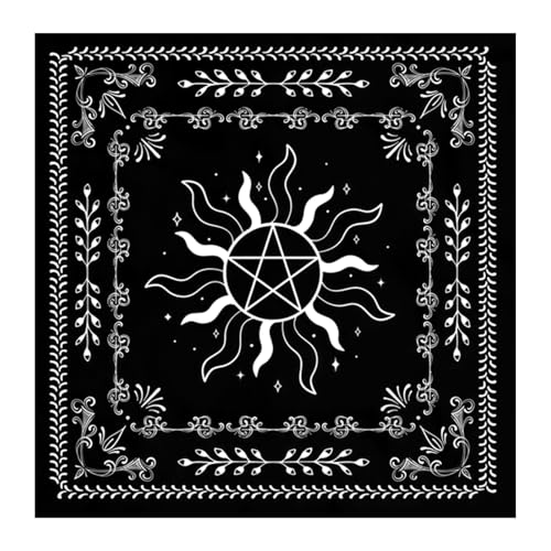 HNsdsvcd Divinations Tischdecke Sun Star Astrologie Tarotkarte Tischdecke Altars Stoff Göttlichkeit Brettspielzubehör von HNsdsvcd