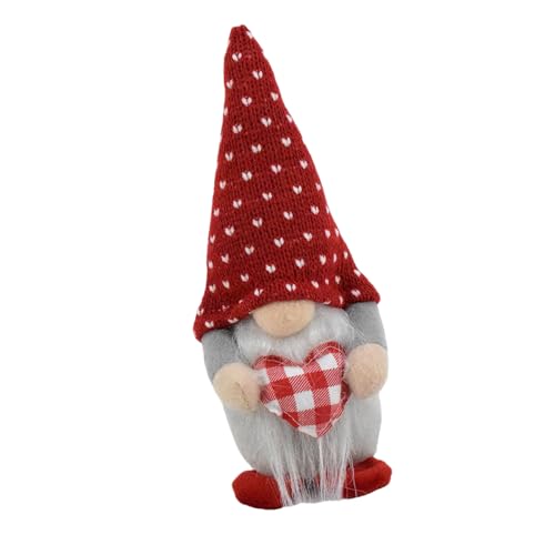 HNsdsvcd Gnomes Plüschpuppen Elfen Dekoration Ornament Mit Süßem Liebesherz Für Schlafzimmer Wohnzimmer Dekore von HNsdsvcd