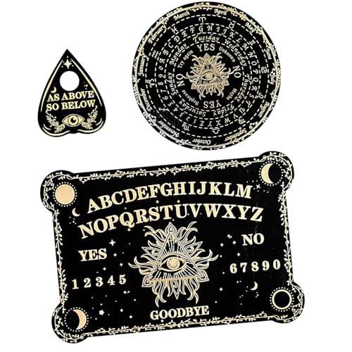 HNsdsvcd Holz Geschnitzte Pendelbrett Holzwinderscheibe Witchcrafts Board Metaphysical Message Board von HNsdsvcd