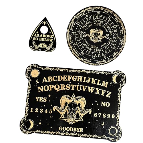 HNsdsvcd Holz Geschnitzte Pendelbrett Holzwinderscheibe Witchcrafts Board Metaphysical Message Board von HNsdsvcd