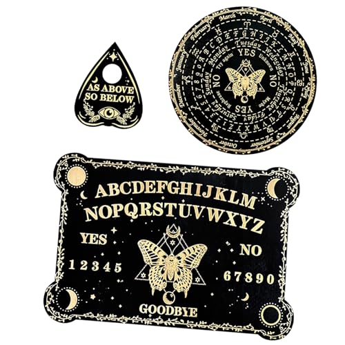 HNsdsvcd Holz Geschnitzte Pendelbrett Holzwinderscheibe Witchcrafts Board Metaphysical Message Board von HNsdsvcd