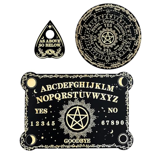 HNsdsvcd Holz Geschnitzte Pendelbrett Holzwinderscheibe Witchcrafts Board Metaphysical Message Board von HNsdsvcd