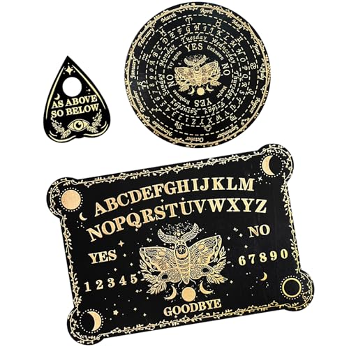 HNsdsvcd Holz Geschnitzte Pendelbrett Holzwinderscheibe Witchcrafts Board Metaphysical Message Board von HNsdsvcd