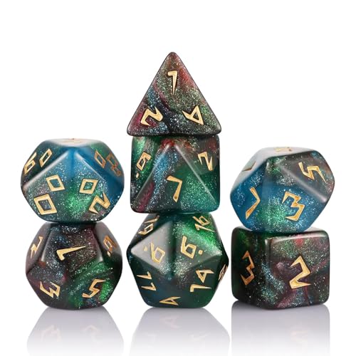 HNsdsvcd Polyedrische Würfel Acrylwürfel Kollektion Für Rollenspiele Und Glücksspiele RPGs Tischspiel Zubehör von HNsdsvcd