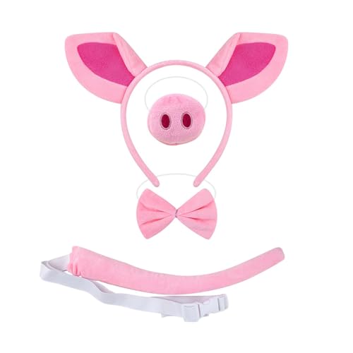 Piggy Tail Kostüm mit Schweine-Nase, Stirnband, Handschuh, Rock und Fliege, Halloween-Kostüm für Kinder, Jungen, Mädchen, Halloween Piggy Tail Kostüm mit Schweine-Nase, Stirnband, Handschuh, Rock und Fliege, Halloween-Kostüm für Kinder, Jungen, Mädchen, Halloween von HNsdsvcd