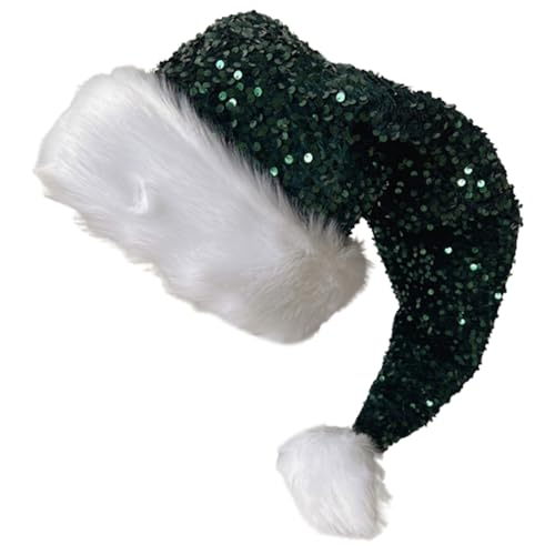 Weihnachtliche Kopfbedeckung, mit Pailletten, perfekt für die Feiertage, bunte Outfits für Cosplay, Weihnachtsmannmütze, Weihnachtsmannmütze, Damen von HNsdsvcd