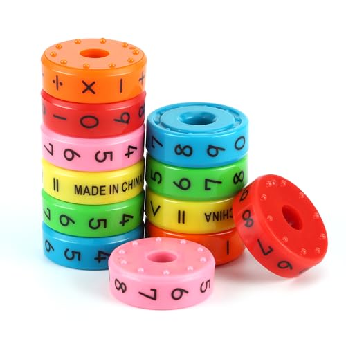 HO-SFSM 2 Stück Lernspielzeug Mathematik, Arithmetisches Lernspielzeug Mathematik, Nummernblöcke Magnetspielzeug für Kinder Kindergeschenke HO-SFSM 2 Stück Lernspielzeug Mathematik, Arithmetisches Lernspielzeug Mathematik, Nummernblöcke Magnetspielzeug für Kinder Kindergeschenke von HO-SFSM