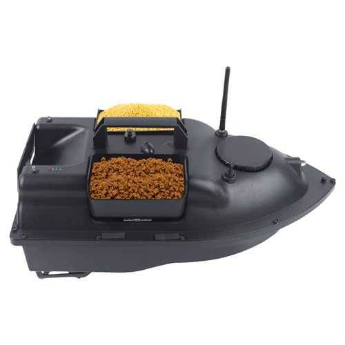 HOARLICN 500M Futterboot Bausatz, RC Futterboot Köderboot Baitboat 2kg Fischköder Doppelmotoren Nachtangeln GPS Postion Auto Cruise Für Flüssen, Seen Oder Flachem Wasser von HOARLICN