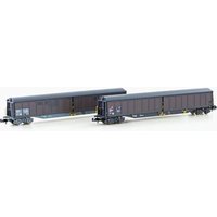 HOBBYTRAIN H23440 N 2er Set Schiebewandwagen gealtert Habils, SBB, Ep. V-VI von HOBBYTRAIN