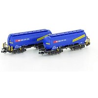 HOBBYTRAIN H23485 N 2-er Set Uacs Silowagen "Lebensmittel", SBB, Ep. VI von HOBBYTRAIN