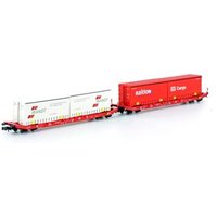 HOBBYTRAIN H23765 N 2er Set Jumbo Wechselpritsche Sgkkms 689, DB Cargo / Wandt, Ep. VI von HOBBYTRAIN