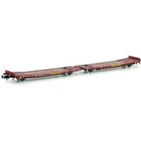 HOBBYTRAIN H23780 N Doppelflachwagen TWA 800A Laadks, Transwaggon, Ep. V-VI von HOBBYTRAIN