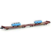 HOBBYTRAIN H23782 N Flachwagen TWA 800A Ladks mit 2x VW T2, Transwaggon, Ep. VI HOBBYTRAIN H23782 N Flachwagen TWA 800A Ladks mit 2x VW T2, Transwaggon, Ep. VI von HOBBYTRAIN