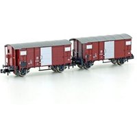 HOBBYTRAIN H24201 N 2er Set gedeckte Güterwagen K2, SBB, Ep. III von HOBBYTRAIN