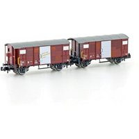 HOBBYTRAIN H24202 N 2er Set gedeckte Güterwagen K2, SBB, Ep. IV von HOBBYTRAIN