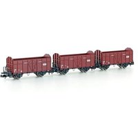 HOBBYTRAIN H24302 N 3er Set offene Güterwagen Fbkk mit SBB Kreuz, SBB, Ep. IV von HOBBYTRAIN