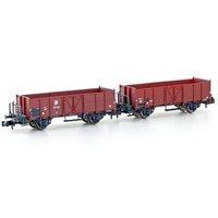 HOBBYTRAIN H24351 N 2er Set offene Güterwagen L6 Holz-Ausführung, SBB, Ep. III von HOBBYTRAIN