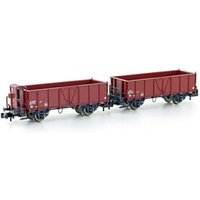 HOBBYTRAIN H24352 N 2er Set offene Güterwagen L6 Stahl-Ausführung, SBB, Ep. IV von HOBBYTRAIN